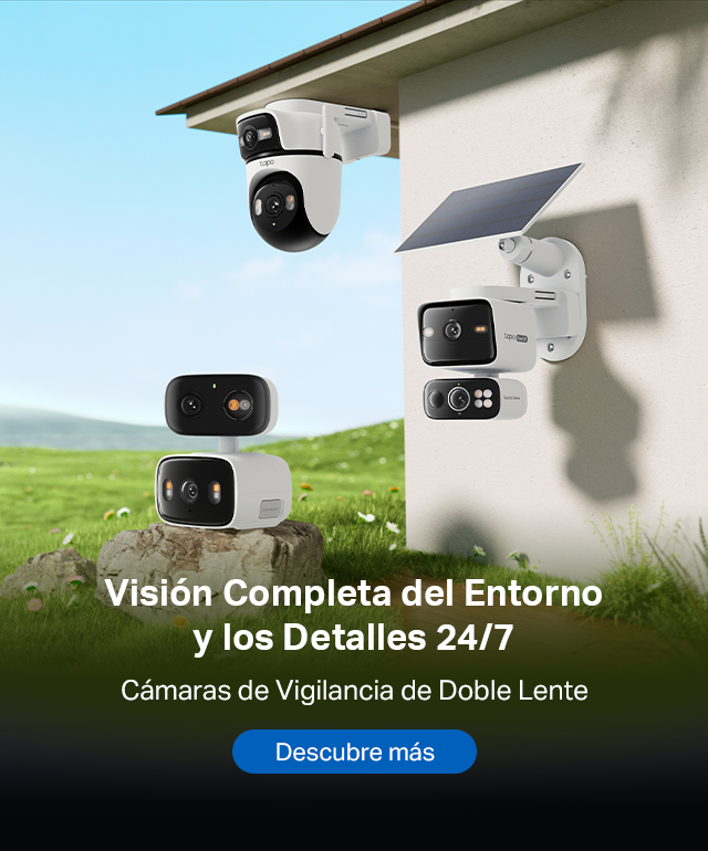 Seguridad 24/7: Visión Completa del Entorno y los Detalles Cámaras de Seguridad de Doble Lente Tapo COMPRAR CÁMARAS DE DOBLE LENTE