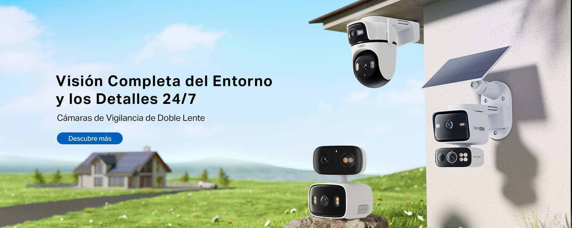 Seguridad 24/7: Visión Completa del Entorno y los Detalles Cámaras de Seguridad de Doble Lente Tapo COMPRAR CÁMARAS DE DOBLE LENTE