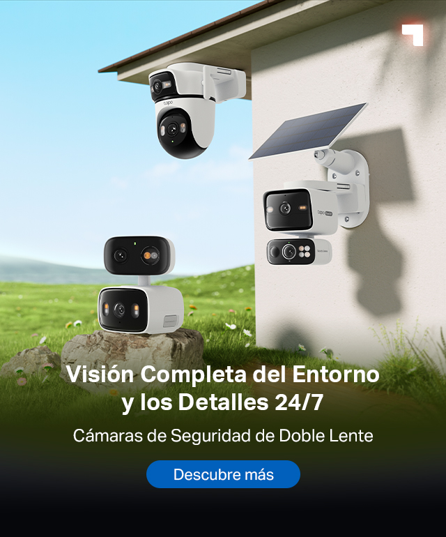 Seguridad 24/7: Visión Completa del Entorno y los Detalles Cámaras de Seguridad de Doble Lente Tapo COMPRAR CÁMARAS DE DOBLE LENTE