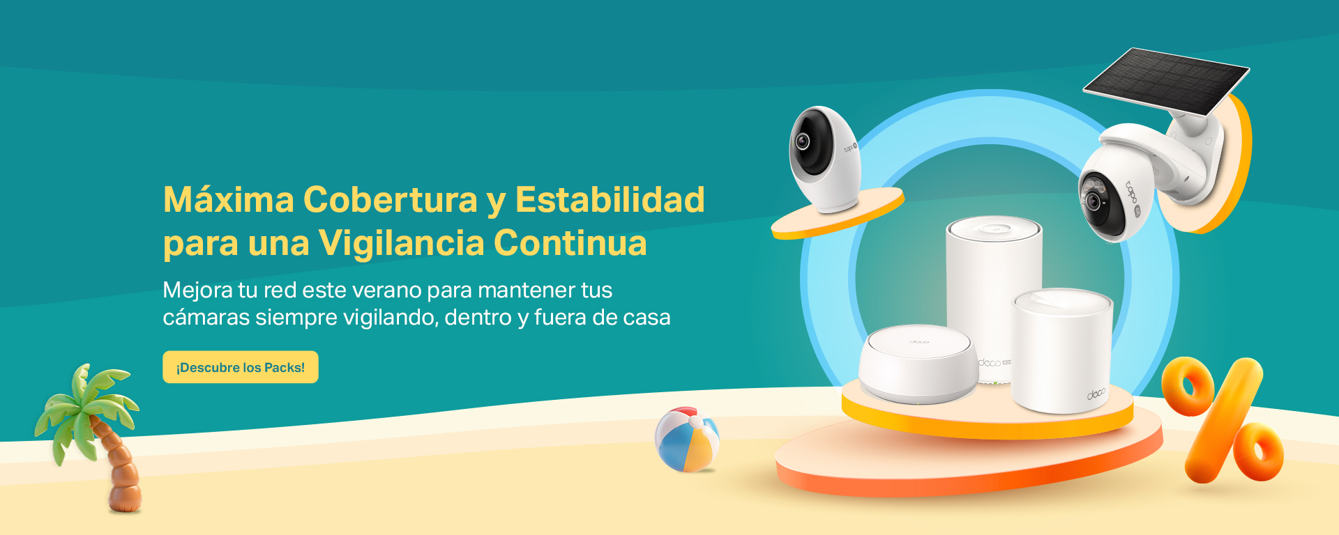 Mejora tu red este verano: Wi-Fi Mesh inteligente para una vigilancia más fiable