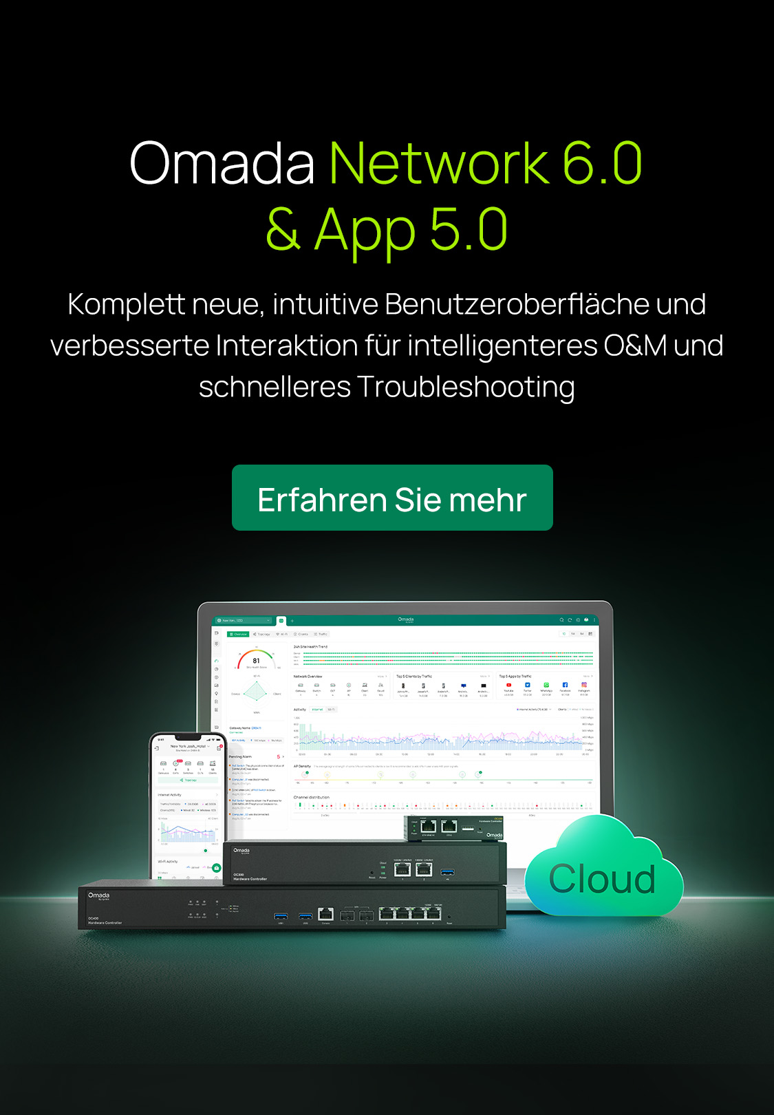 Omada Network 6.0 für schnelleres Troubleshooting und präzises O & M