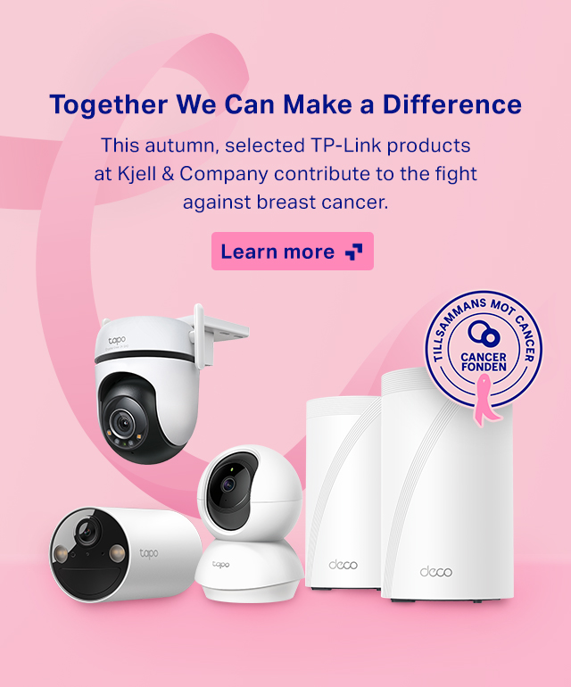 TP-Link and Kjell & Company Turn Sweden Pink