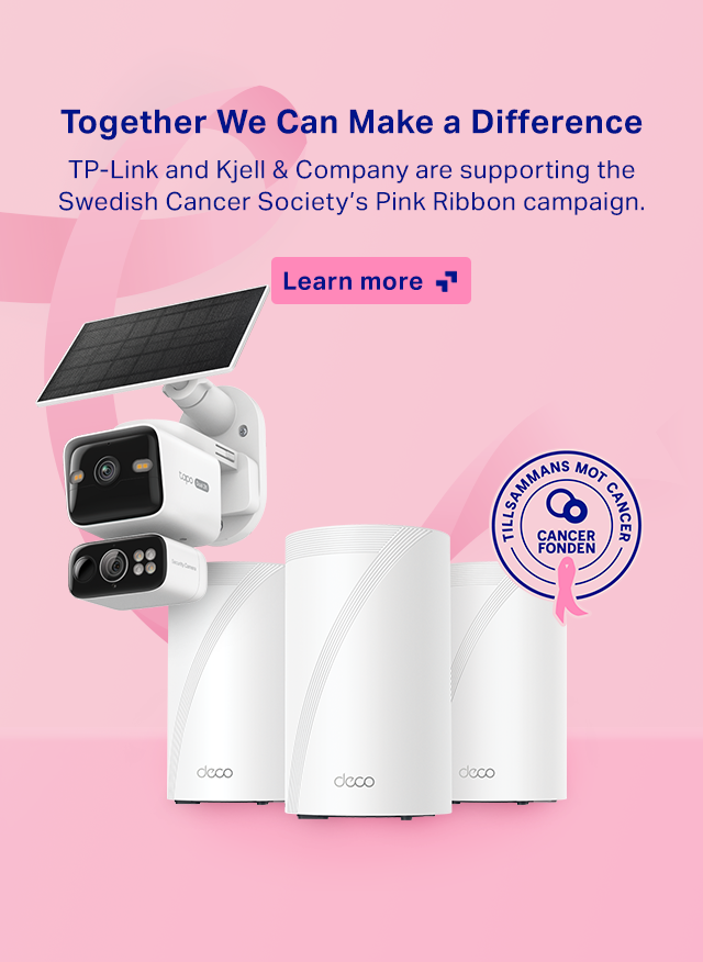 TP-Link and Kjell & Company turn Sweden pink again