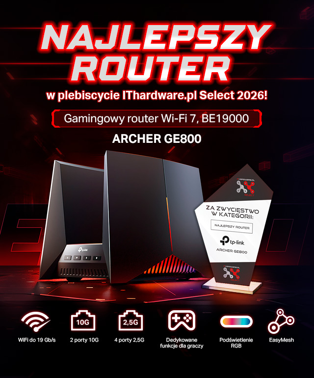 Archer GE800 NAJLEPSZY ROUTER w plebiscycie ITHARDWARE.PL SELECT 2026!