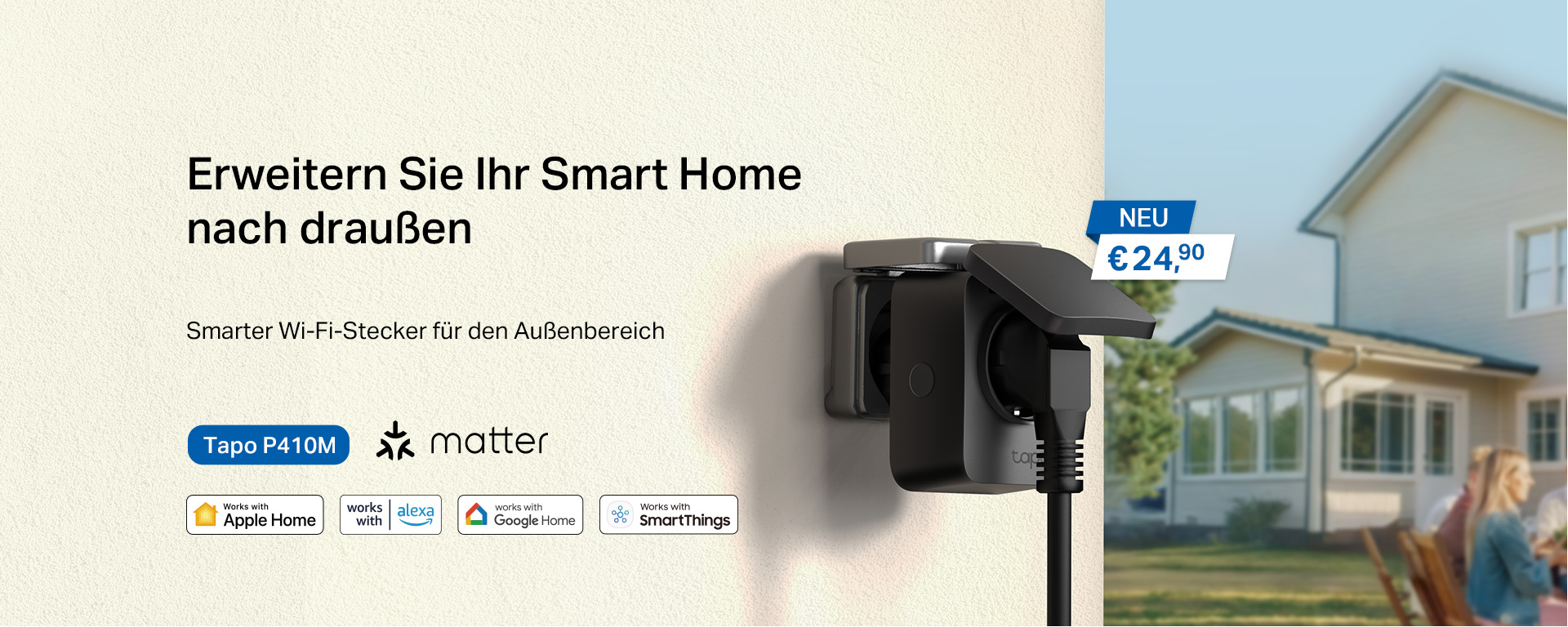 Tapo P410M Outdoor Smart Plug