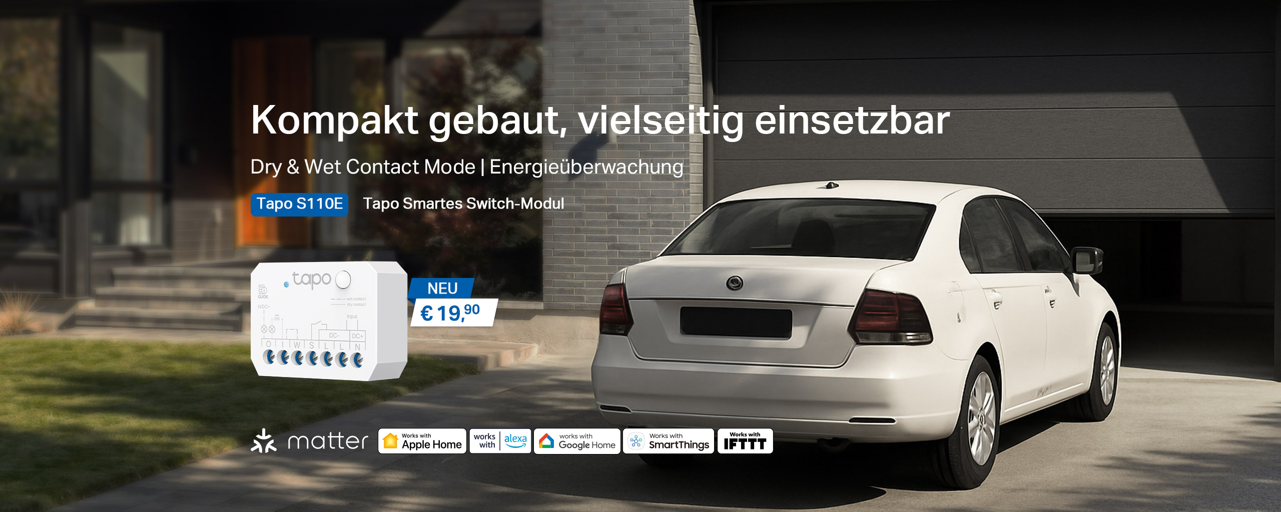 Tapo S110E Smart Switch Module with Dry Contact Mode
