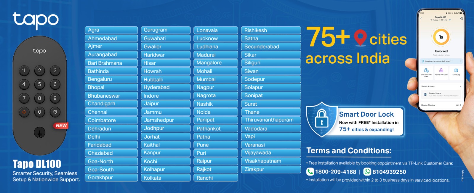 Installation Tapo DL100