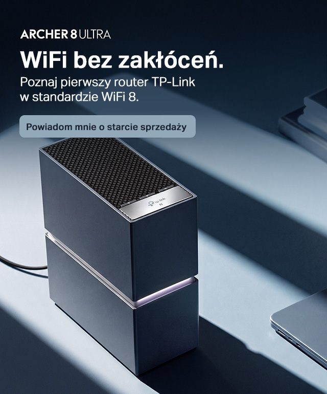 baner reklamowy tp-link wi-fi 8 dla urządzeń z serii Archer i Deco