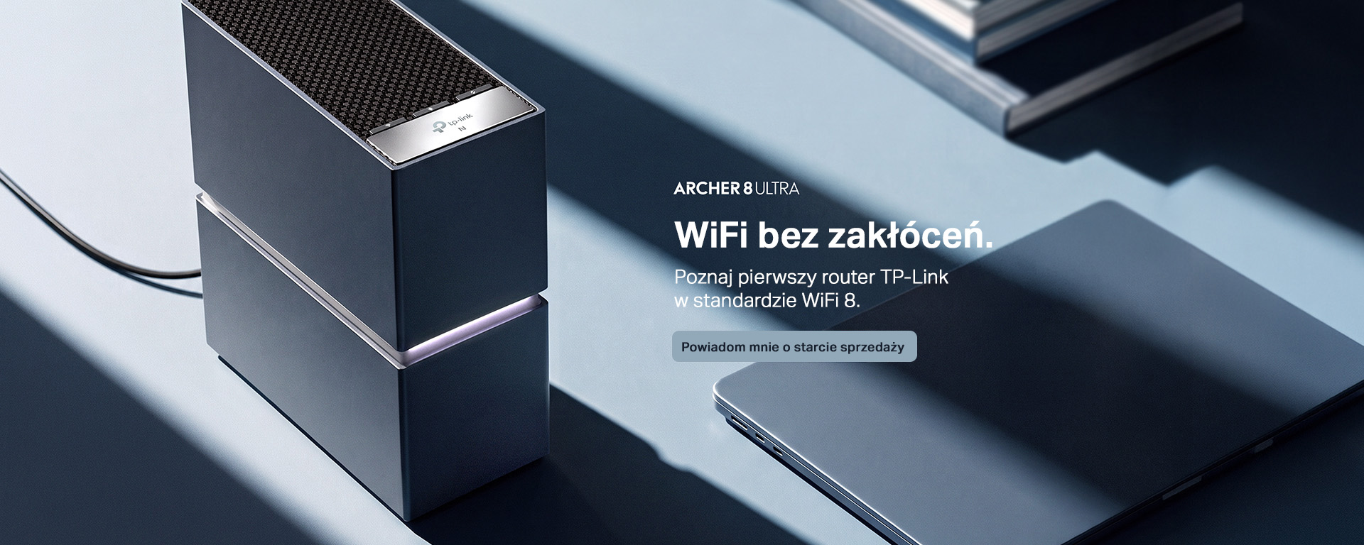 baner reklamowy tp-link wi-fi 8 dla urządzeń z serii Archer i Deco