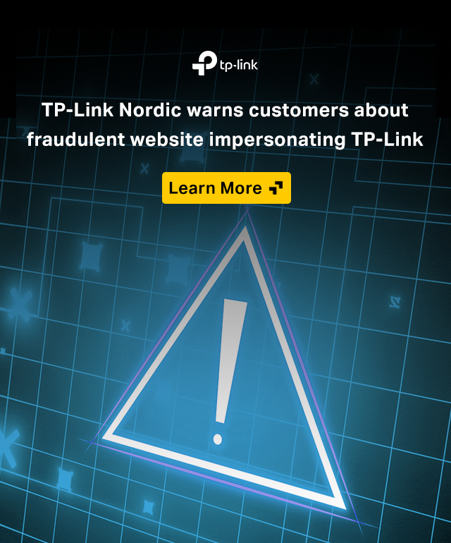TP-Link Nordic warns customers about fraudulent website impersonating TP-Link