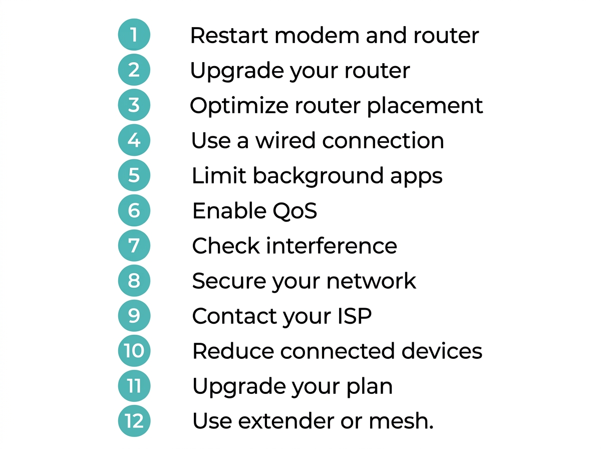 12 ways to boost your internet speed in the Philippines - ordered checklist for PLDT, Globe, and Converge users