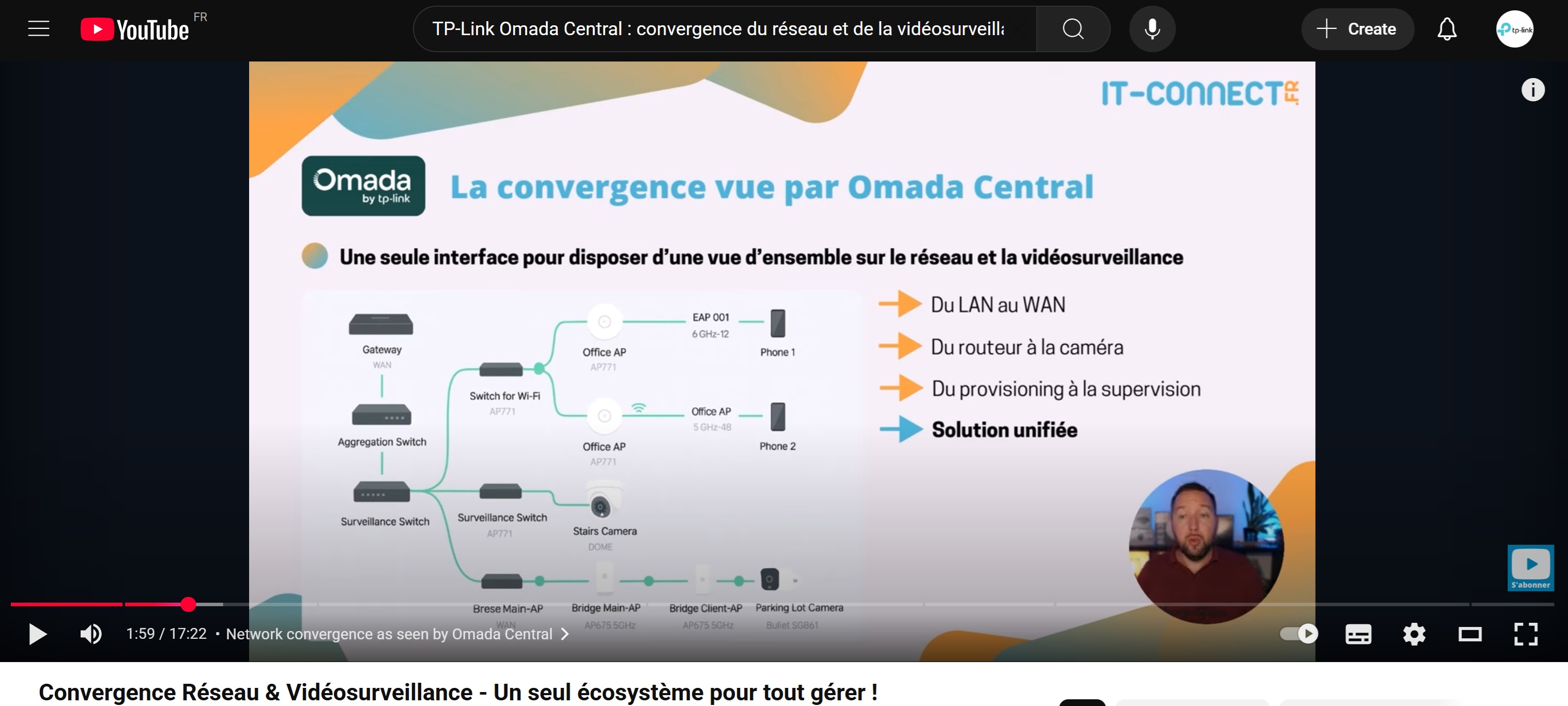 Découvrez la première vidéo réalisée par IT-Connect sur Omada Central.
