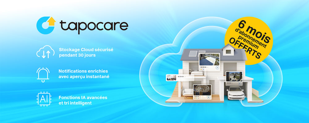 Offre de Lancement Tapo C675D KIT - 6 mois de Tapo Care Offerts