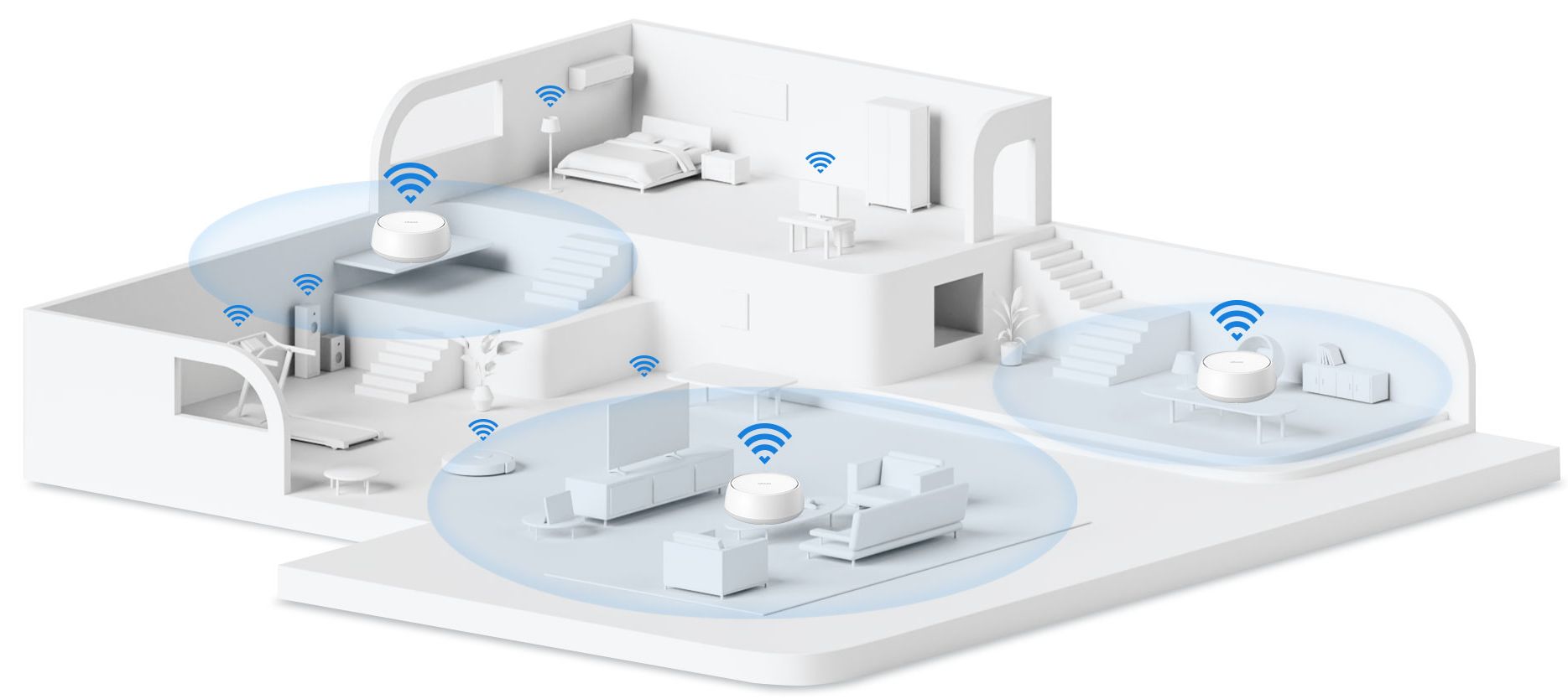 Comment choisir une solution réseau WiFi efficace pour une maison à deux étages