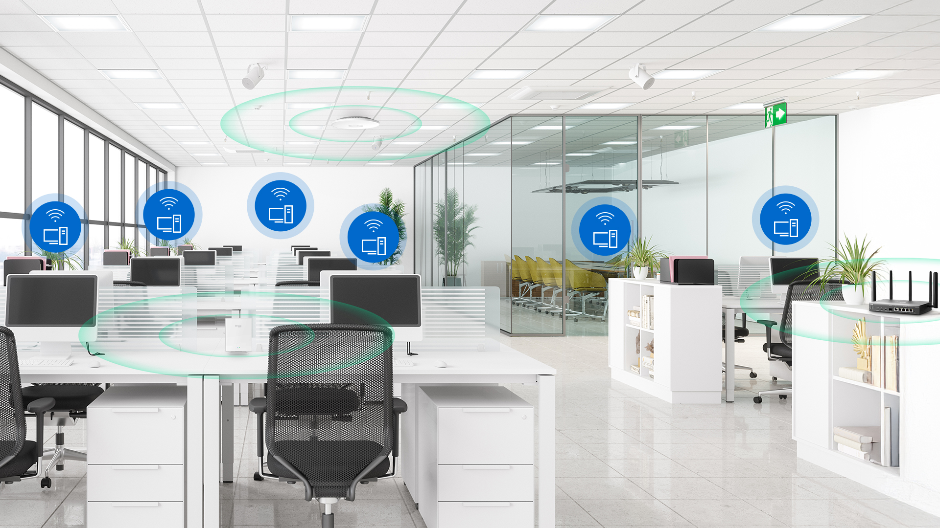 Small business office environment