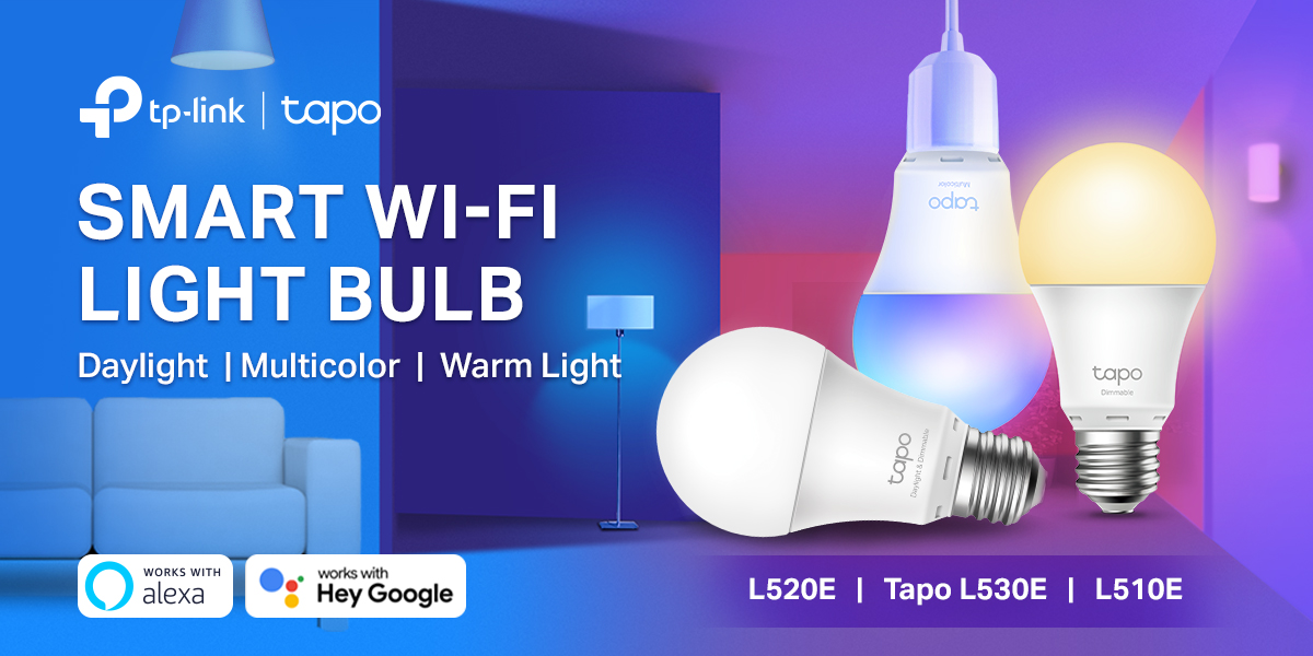 TP-Link Tapo L530E Multicolored Dimmable Wi-Fi LED Smart Bulb