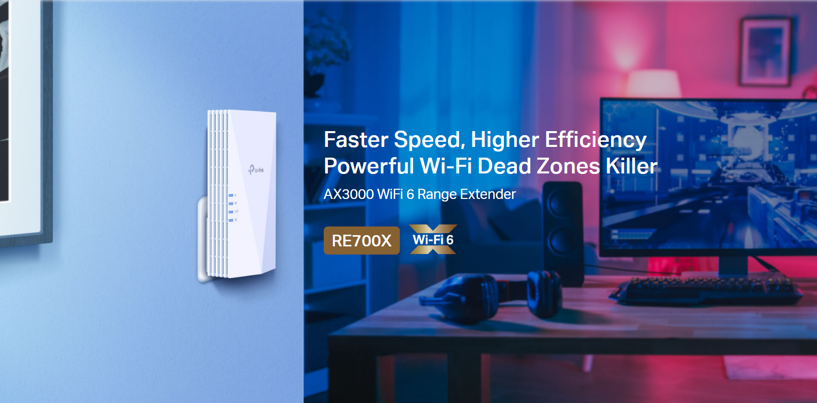 RE700X Boosts AX3000 Mesh WiFi to Your Whole Home