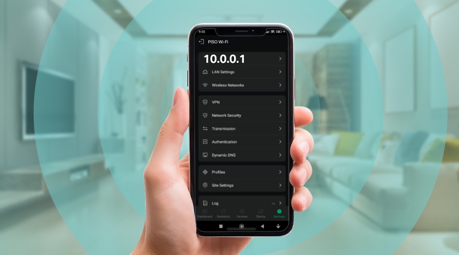 10.0.0.1 admin panel configuration for TP-Link Piso WiFi router