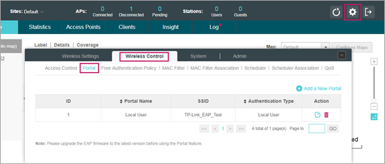 TP-Link EAP Local User portal setup for Piso WiFi user management