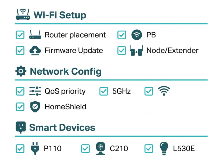 Back-to-school Wi-Fi and tech setup checklist for Filipino families for SY 2026-2027 opened in June - covers router setup, network configuration, and Tapo smart devices