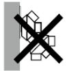Authentication icon, meaning do not plug in a row.