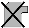 Authentication icon, meaning do not plug in any plug-in devices.
