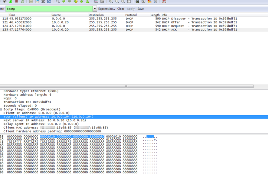 Interactive process of the second connection via PPTP.