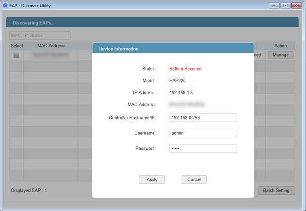 How to add EAP using discovery utlity