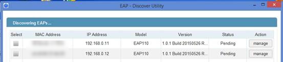 All the EAP devices in the local network.