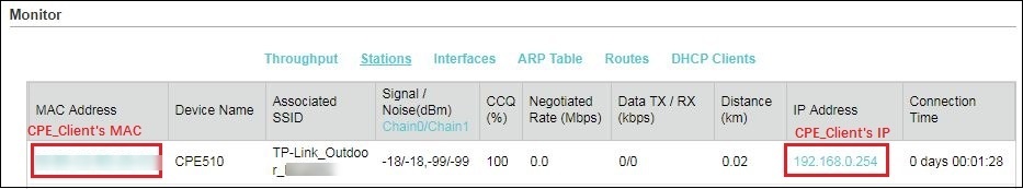 Shows example of the station monitor.