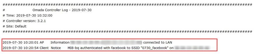 Shows example of email received.