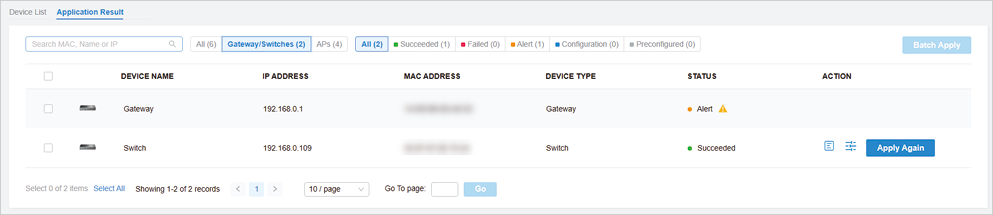 Display device status.