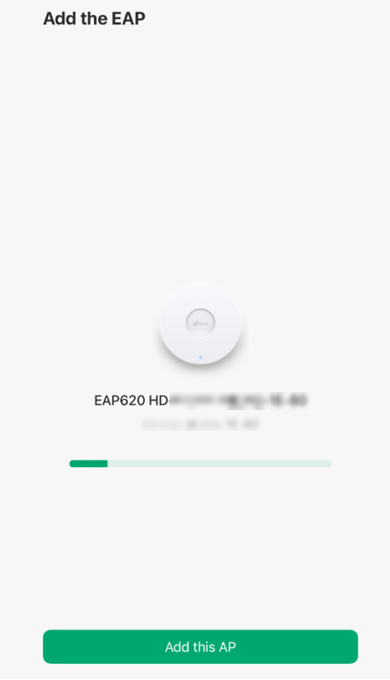 Display the add EAP process page.