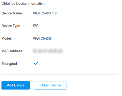 Display the obtained device information.