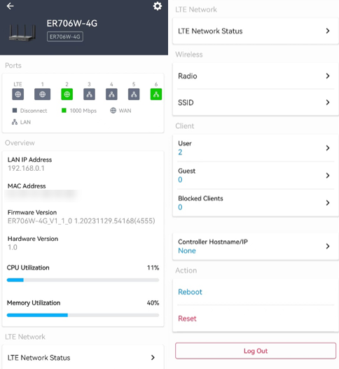 Shows validation steps of connection through mobile app.