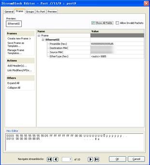 broadcast packet for 9/10/11/12 ports.
