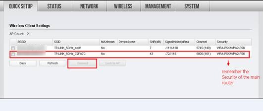 All available wireless networks.