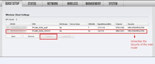 All available networks screen.