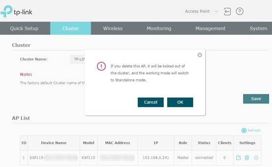 How to remove an EAP from the cluster.