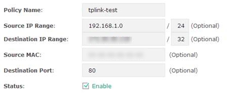 Free authentication policy configuration screen.