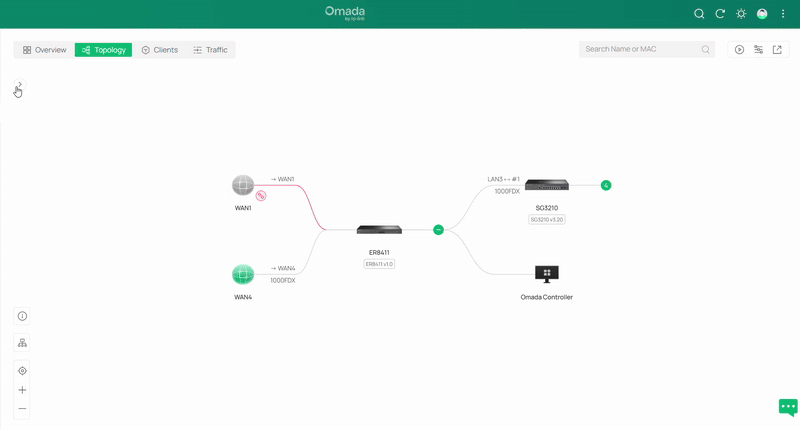 Show left panel features.