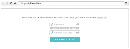 Requiring you to create an administrator password.