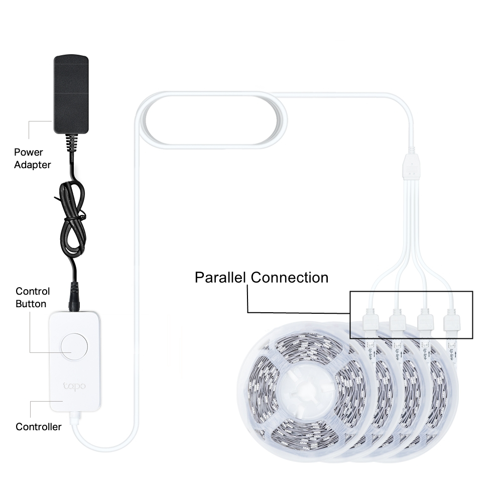 How to connect more than one TP-Link Led Light Strips together