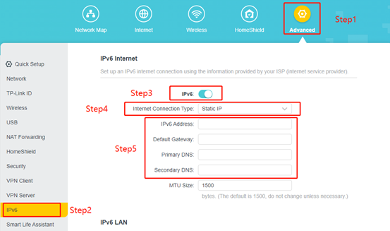 How to set up an IPv6 Internet connection on the TP-Link Wi-Fi Routers