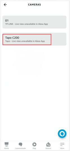 Tapo best sale c200 alexa