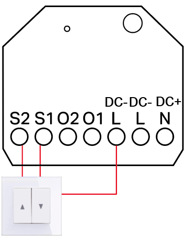 Connection diagram of S1, S2.