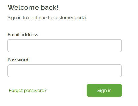 Login page of your IPVanish account portal.