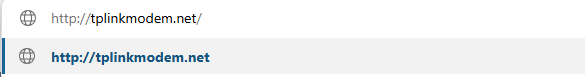 An example of address bar on browser.