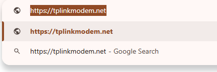 Access the router's web management page in the browser. 