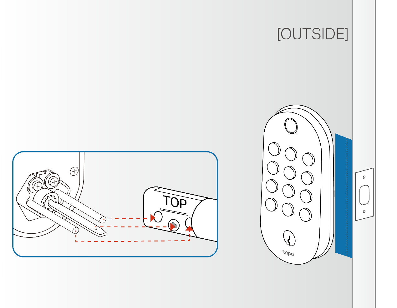 How to install the exterior assembly.